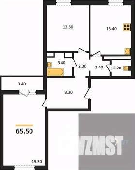 2-к квартира, вторичка, 66м2, 13/17 этаж