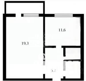 1-к квартира, вторичка, 41м2, 11/16 этаж