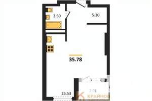 Студия квартира, вторичка, 36м2, 9/28 этаж