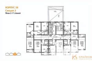 1-к квартира, вторичка, 38м2, 17/17 этаж