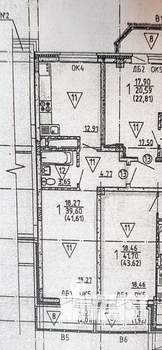 1-к квартира, вторичка, 39м2, 18/18 этаж