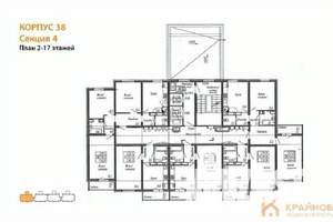 1-к квартира, вторичка, 38м2, 9/17 этаж