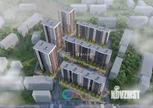 1-к квартира, строящийся дом, 21м2, 3/17 этаж