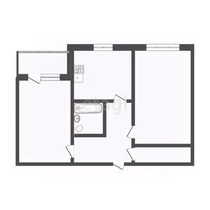 2-к квартира, вторичка, 45м2, 2/5 этаж