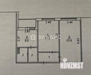 2-к квартира, вторичка, 65м2, 17/18 этаж