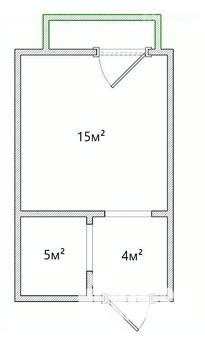 Студия квартира, вторичка, 24м2, 17/24 этаж