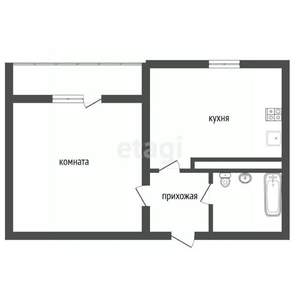 1-к квартира, вторичка, 34м2, 10/17 этаж