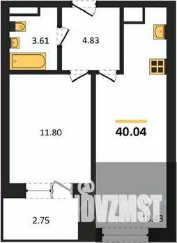 1-к квартира, вторичка, 40м2, 3/28 этаж