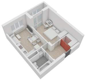 1-к квартира, вторичка, 43м2, 6/13 этаж
