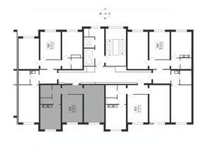 2-к квартира, вторичка, 59м2, 2/17 этаж