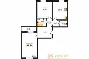 2-к квартира, вторичка, 66м2, 17/17 этаж