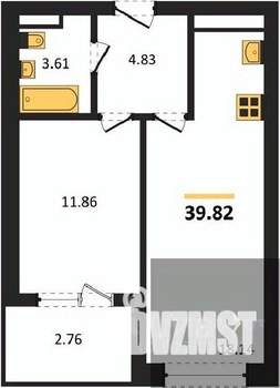 1-к квартира, вторичка, 40м2, 7/28 этаж