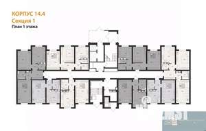 1-к квартира, вторичка, 40м2, 1/17 этаж