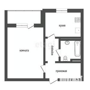 1-к квартира, вторичка, 41м2, 11/12 этаж