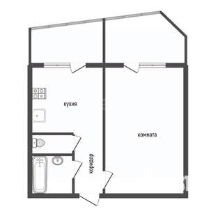 1-к квартира, вторичка, 37м2, 14/16 этаж