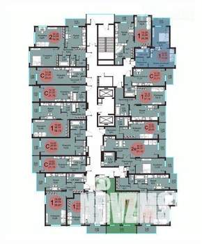 1-к квартира, сданный дом, 36м2, 7/19 этаж