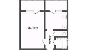 1-к квартира, вторичка, 33м2, 14/16 этаж