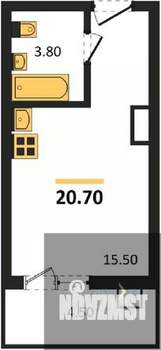 Студия квартира, вторичка, 21м2, 11/17 этаж