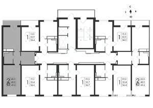 2-к квартира, вторичка, 50м2, 3/19 этаж