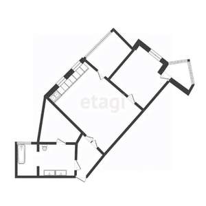 2-к квартира, вторичка, 75м2, 3/12 этаж