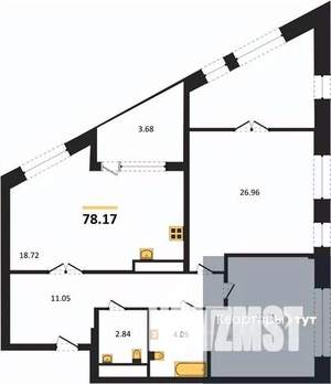 2-к квартира, вторичка, 78м2, 6/21 этаж