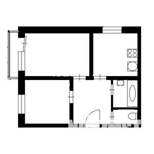 2-к квартира, вторичка, 54м2, 6/17 этаж