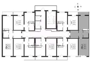 2-к квартира, вторичка, 50м2, 13/19 этаж