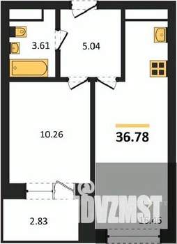 1-к квартира, вторичка, 37м2, 15/28 этаж