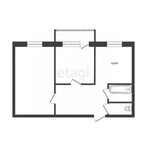 2-к квартира, вторичка, 44м2, 5/5 этаж