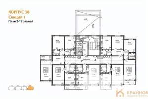 3-к квартира, вторичка, 76м2, 7/17 этаж