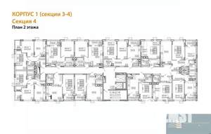 2-к квартира, вторичка, 56м2, 2/13 этаж