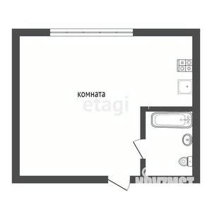 Студия квартира, вторичка, 40м2, 11/17 этаж