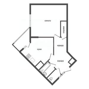 1-к квартира, вторичка, 56м2, 8/25 этаж