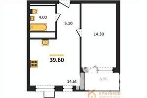 1-к квартира, вторичка, 40м2, 4/11 этаж