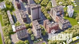 2-к квартира, строящийся дом, 51м2, 8/12 этаж