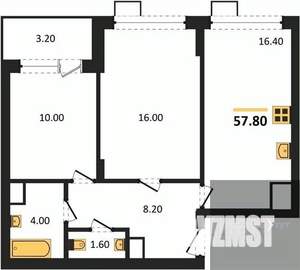 2-к квартира, вторичка, 58м2, 10/13 этаж