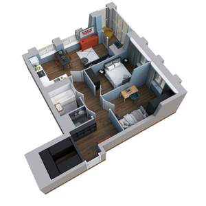 3-к квартира, вторичка, 60м2, 25/25 этаж