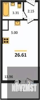 Студия квартира, вторичка, 27м2, 12/18 этаж