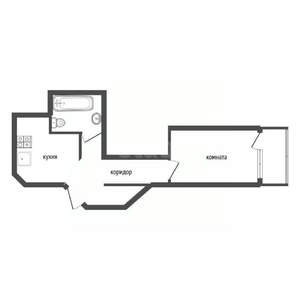 1-к квартира, вторичка, 33м2, 6/18 этаж
