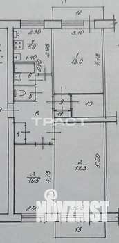 3-к квартира, вторичка, 62м2, 2/5 этаж