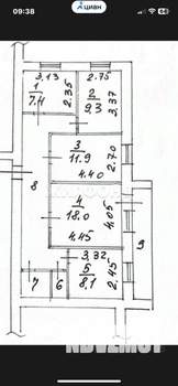 4-к квартира, вторичка, 78м2, 9/9 этаж