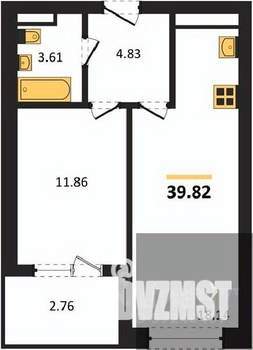 1-к квартира, вторичка, 40м2, 6/28 этаж