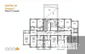 1-к квартира, вторичка, 38м2, 16/17 этаж