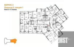 1-к квартира, вторичка, 46м2, 11/25 этаж