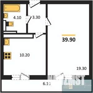 1-к квартира, вторичка, 40м2, 12/17 этаж