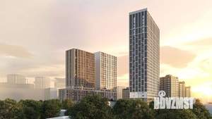 2-к квартира, строящийся дом, 52м2, 19/25 этаж