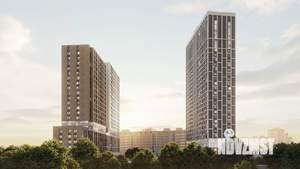 1-к квартира, строящийся дом, 40м2, 10/25 этаж