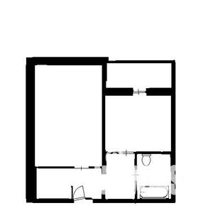 1-к квартира, вторичка, 43м2, 9/18 этаж