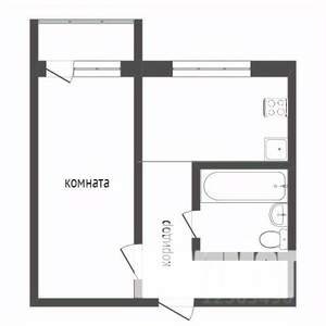 1-к квартира, вторичка, 34м2, 3/5 этаж