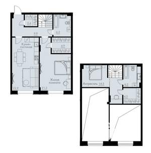 2-к квартира, вторичка, 93м2, 1/5 этаж